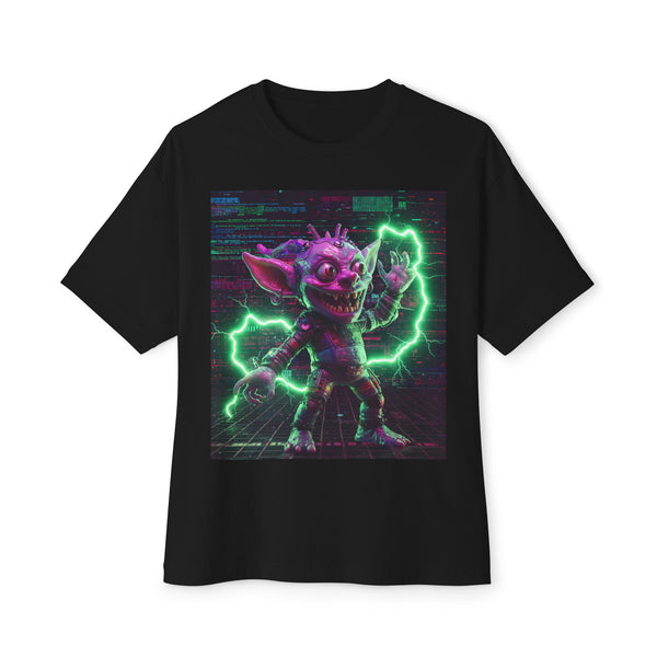 Electrifying Goblin Graphic Unisex Oversized Tee - Perfect for Gamers & Comic Fans